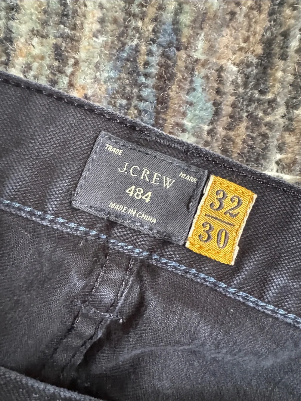 J.Crew Men's Black 484 Slim-fit Stretch Jean